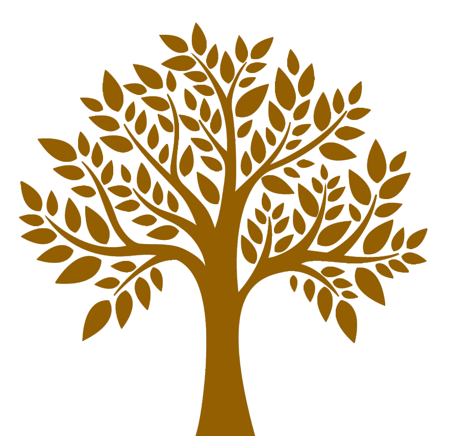Decoration image of a drawn tree